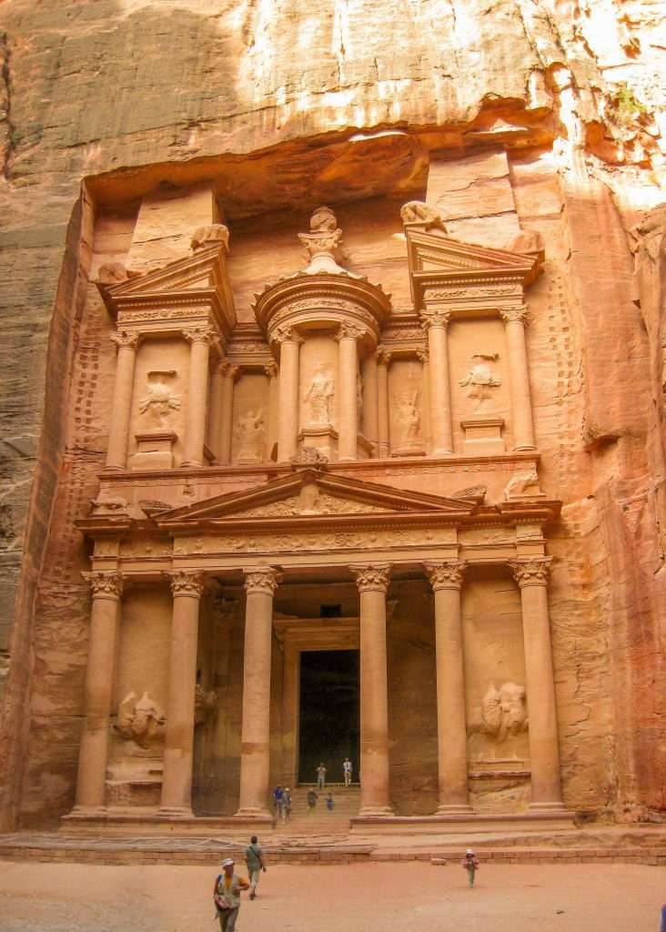 The Treasury in Petra in Jordan