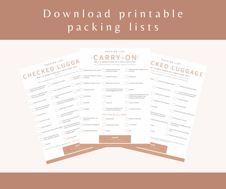 download printable packing lists
