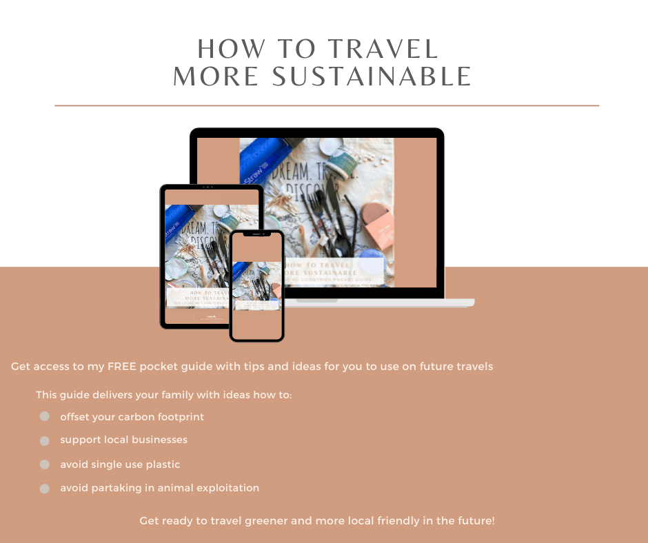 Get my free pocket guide: how to travel more sustainable