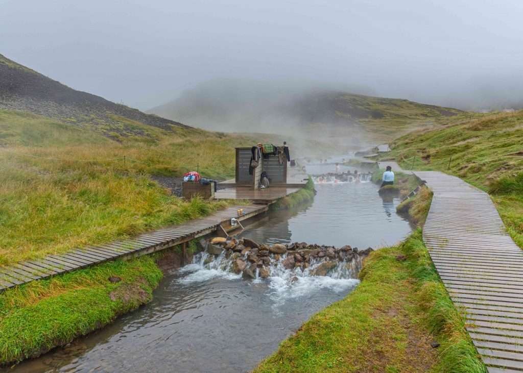 Reykjadalur Hot Springs in Iceland