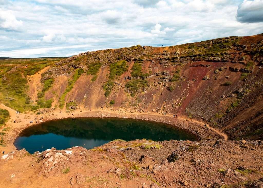Kerid Crater Lake in Iceland
