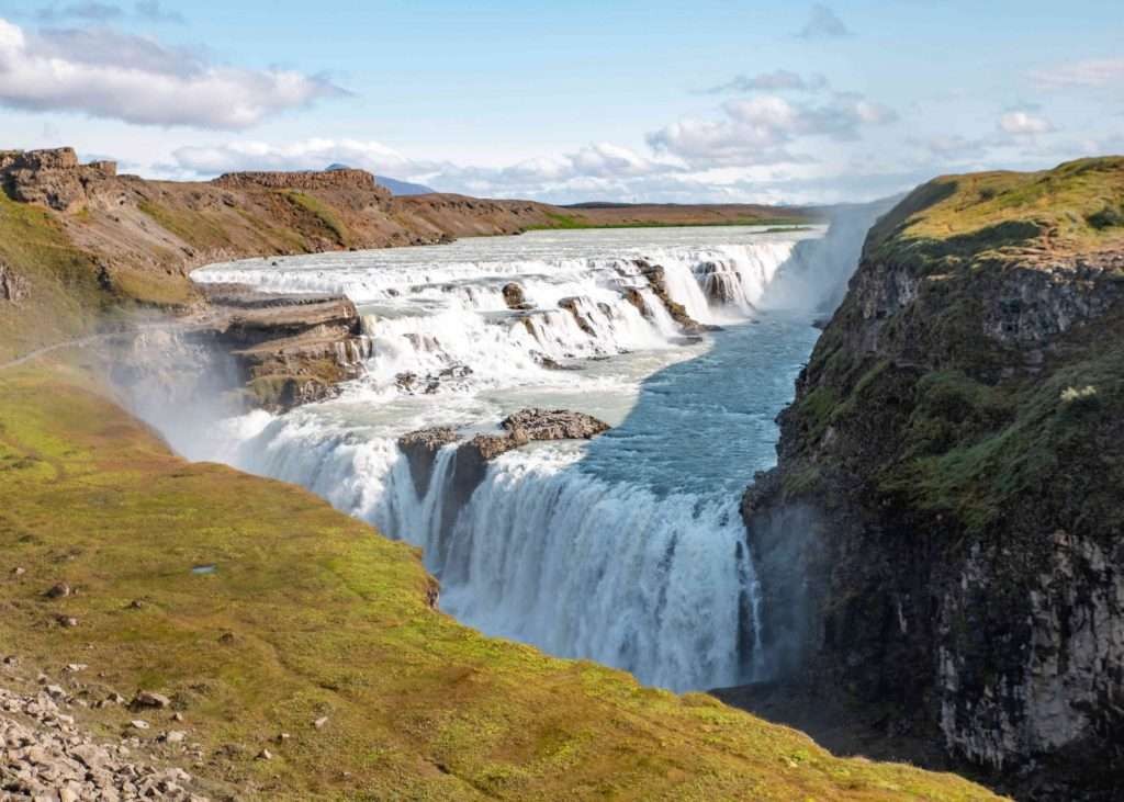 Gullfoss waterfall in the Golden Circle in Iceland