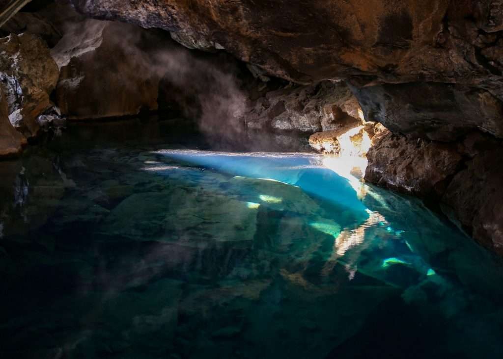 Grjótagjá cave in Myvatn in Iceland's Diamond Circle