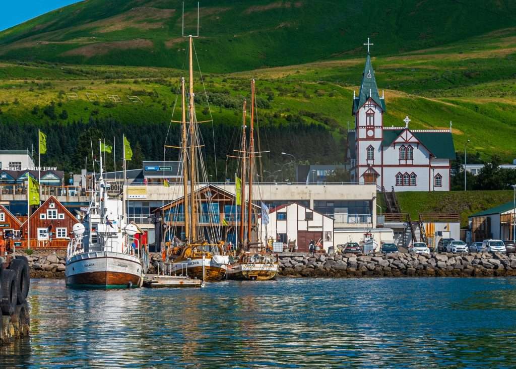 Port of Husavik in Iceland's Diamond Circle