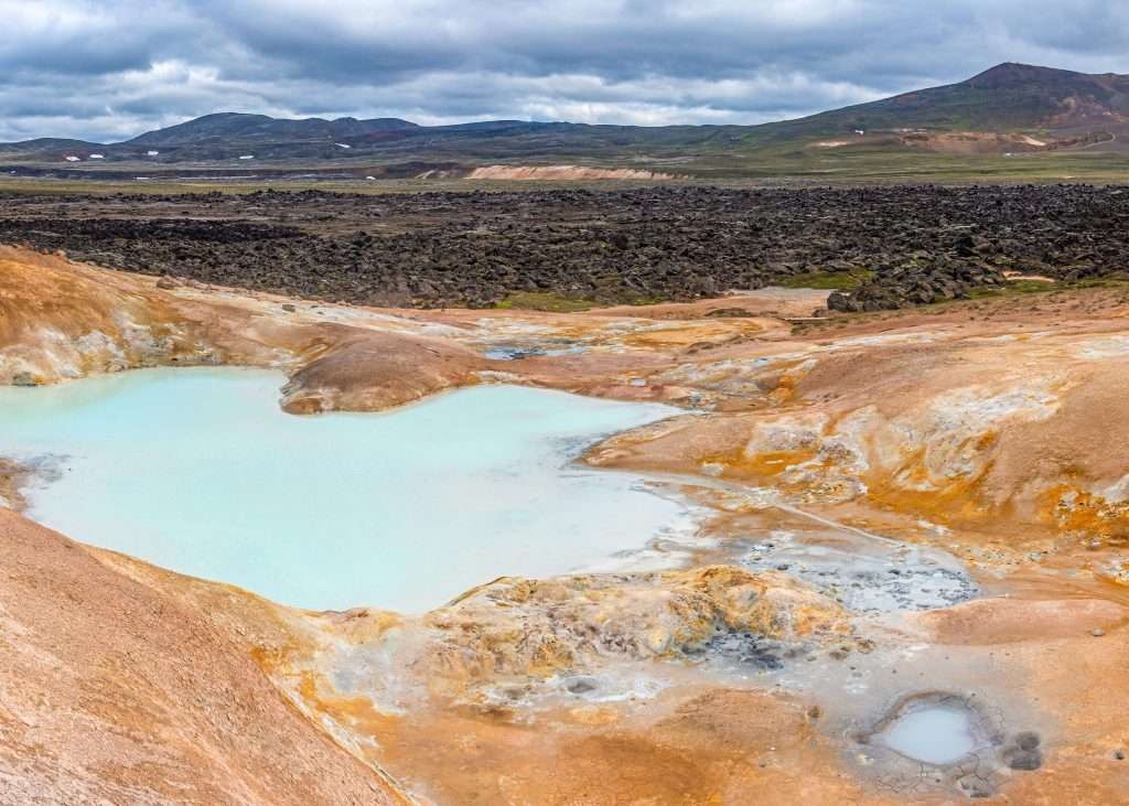 Leirhnjukur lava fields in Iceland's Diamond Circle