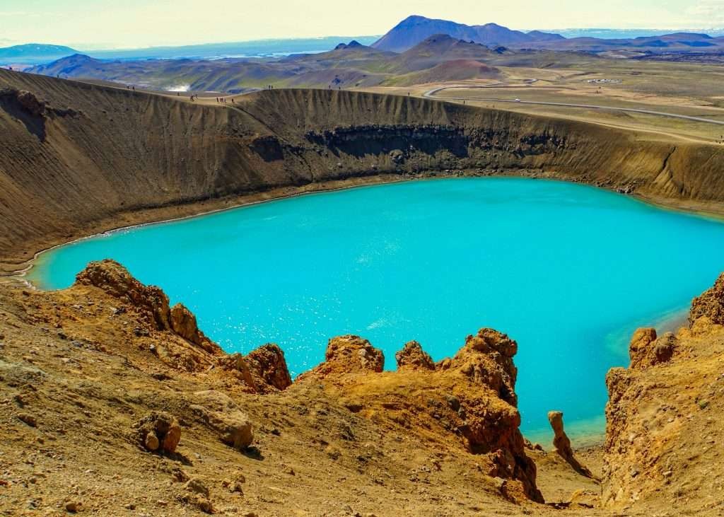Viti crater lake at Krafla in Iceland's Diamond Circle