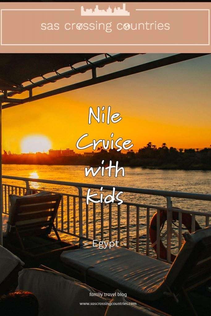 Egypt Nile cruise with kids - blog post picture to pin for later