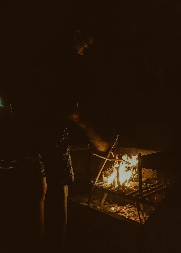 Campfire in Kakadu National Park in Northern Territory - Australia