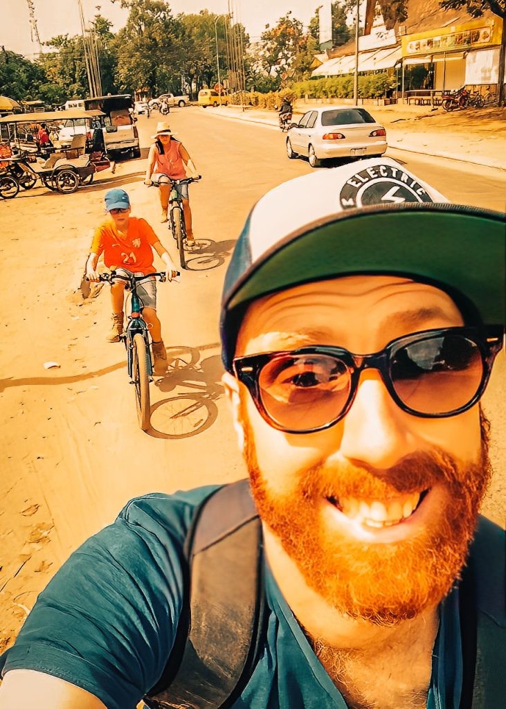 Biking around in Siem Reap - Cambodia