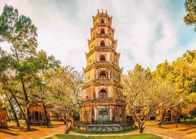 The Thien Mu Pagoda in Hue - Vietnam