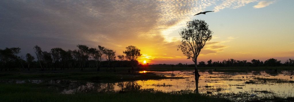 Sunset in Yellow Water Kakadu National Park - Northern Territory Australia